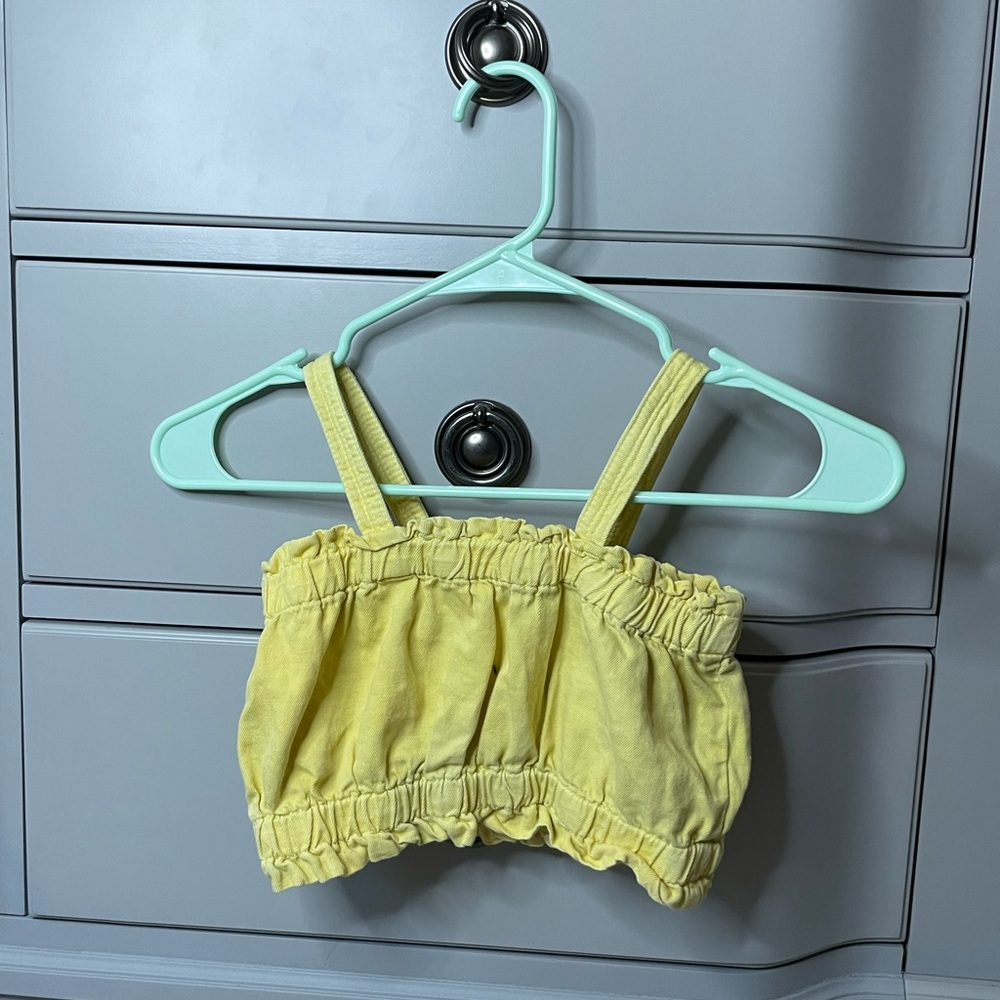 Yellow Zara top